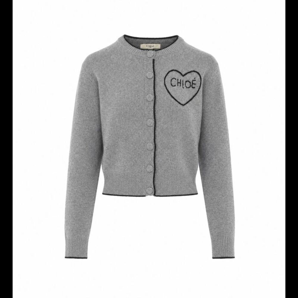 Chloe' Women Knitted Logo Cardigan